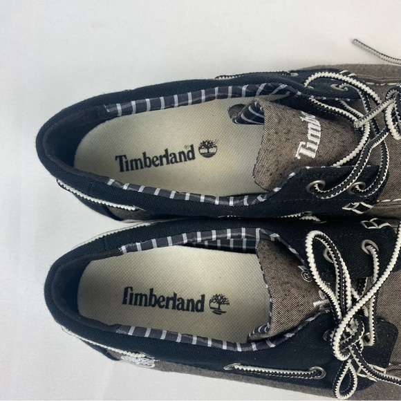 Timberland Loafers Earthkeepers Shoes Canvas Slip-on Boat Shoes - Picture 4 of 9